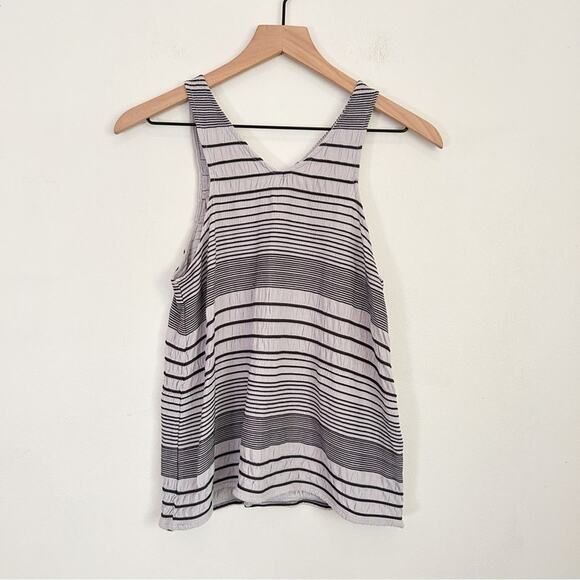 Anthropologie Deletta Striped Tank Top Purple Size S - Picture 1 of 9